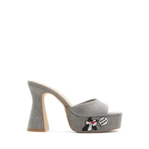 ALDO X Looney Tunes Ltplatform Heeled Sandals - Dark Grey