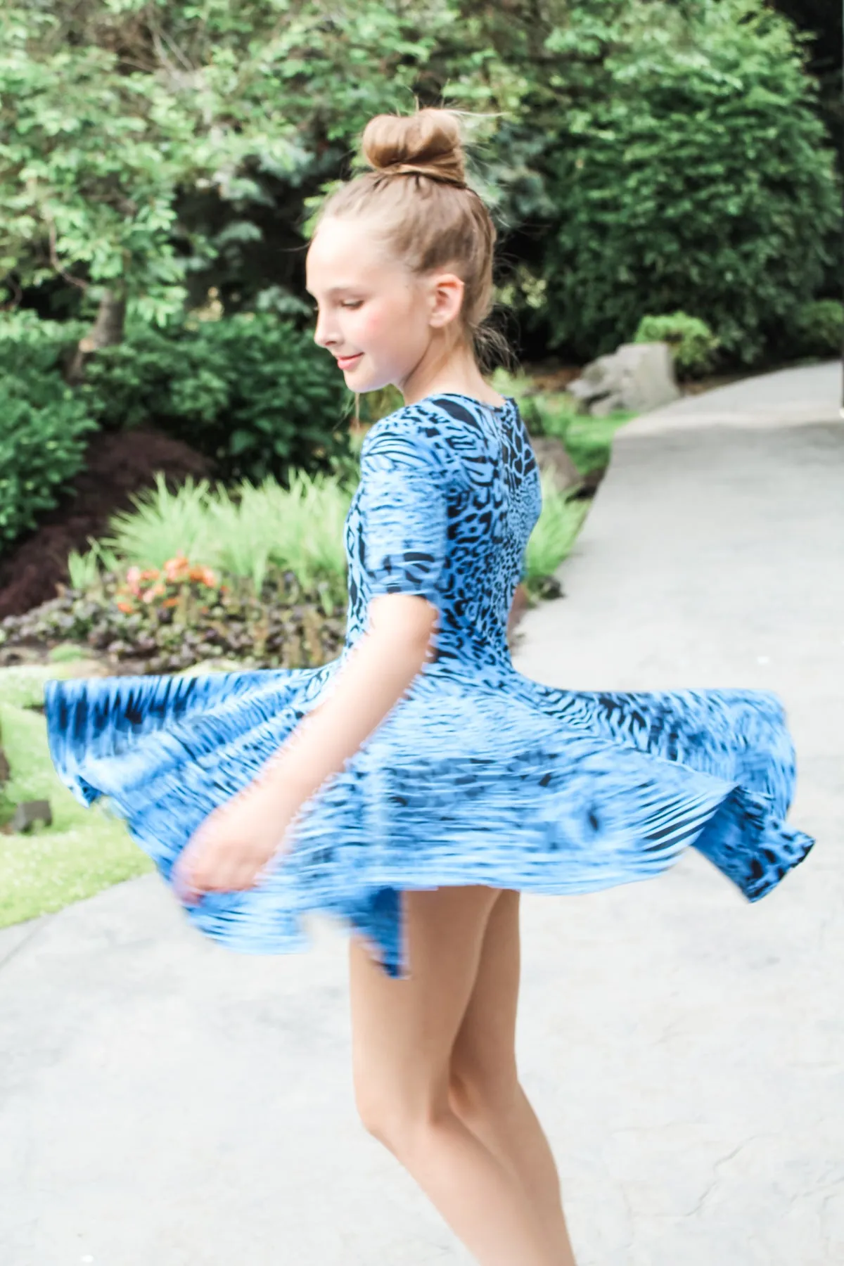 Ballet-Animal dress | Sea Blue