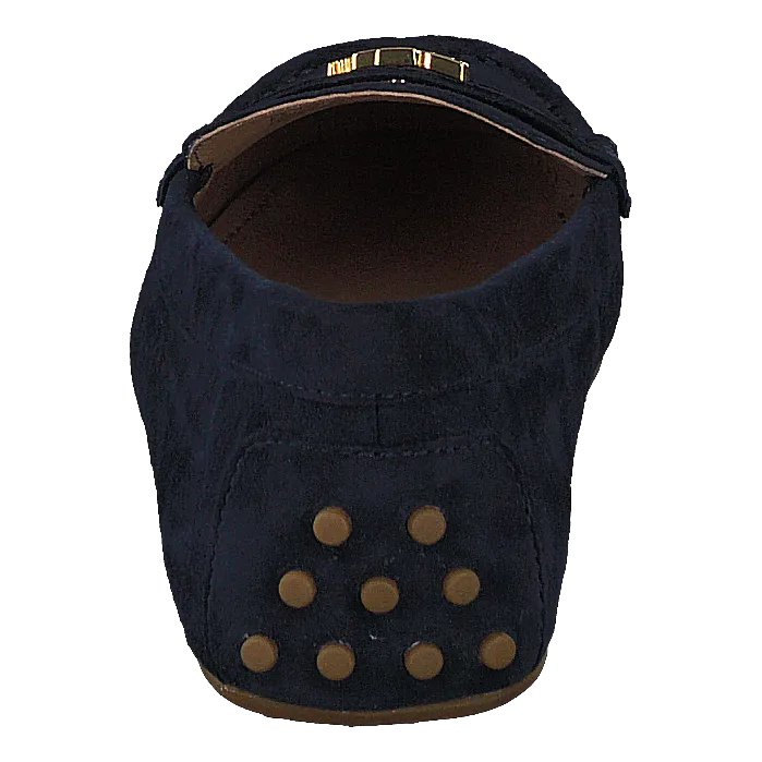 Barnsbury-flats-casual Lauren Navy W/ Gold Hw