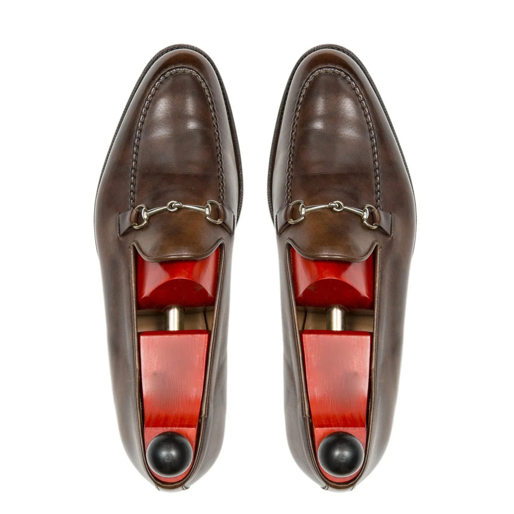 Brown Leather Palmela Horsebit Loafers - Loafers Shoes