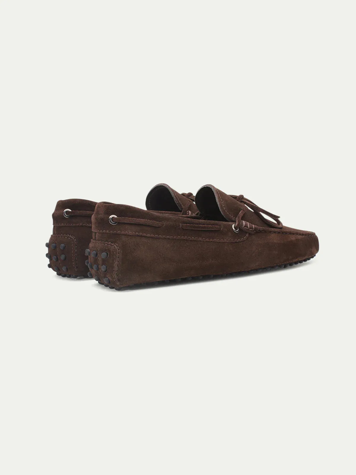 Brown Suede Ophelia Driving Loafers - Loafers Shoes