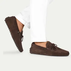 Brown Suede Ophelia Driving Loafers - Loafers Shoes