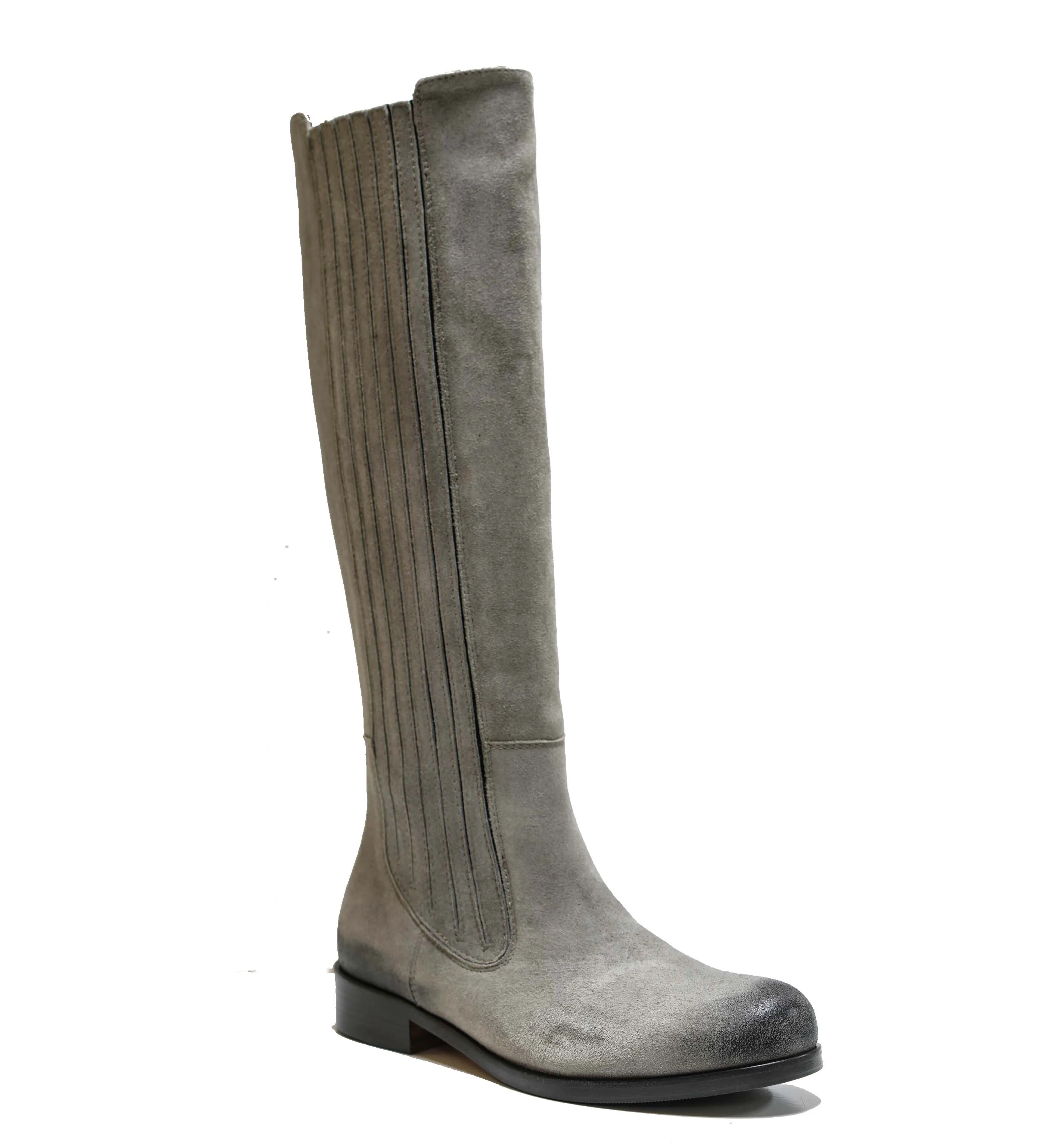 Bruno Magli Women's Grey Suede Elastic Boot Almsee