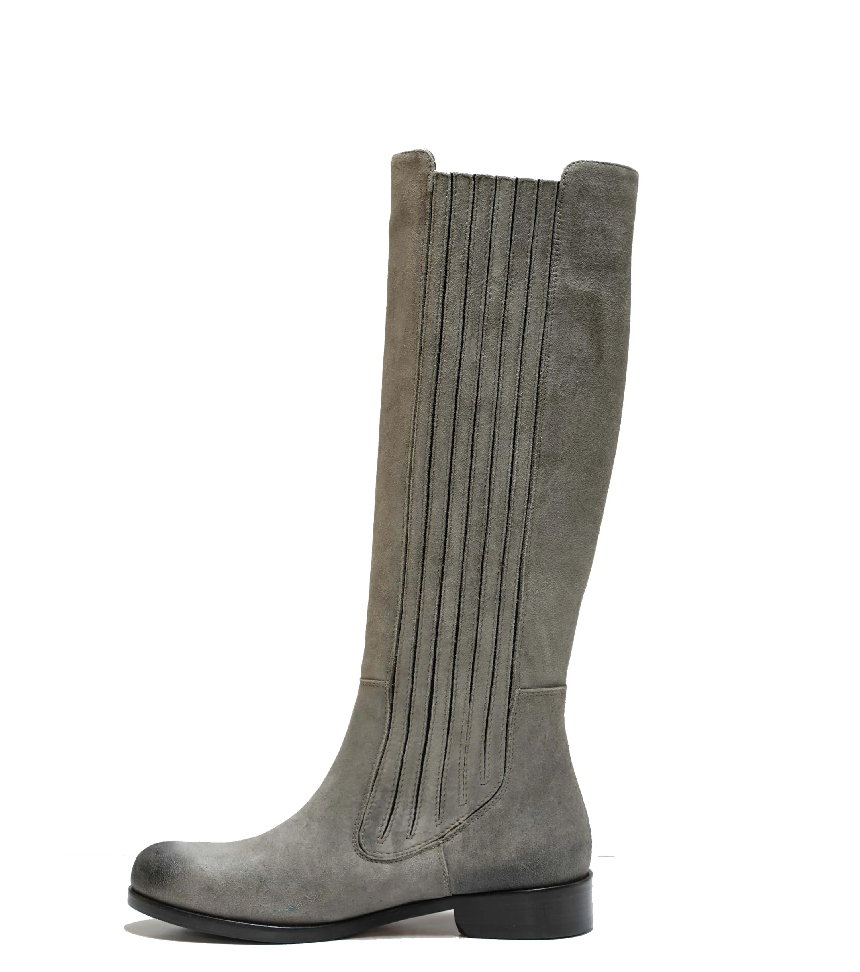 Bruno Magli Women's Grey Suede Elastic Boot Almsee