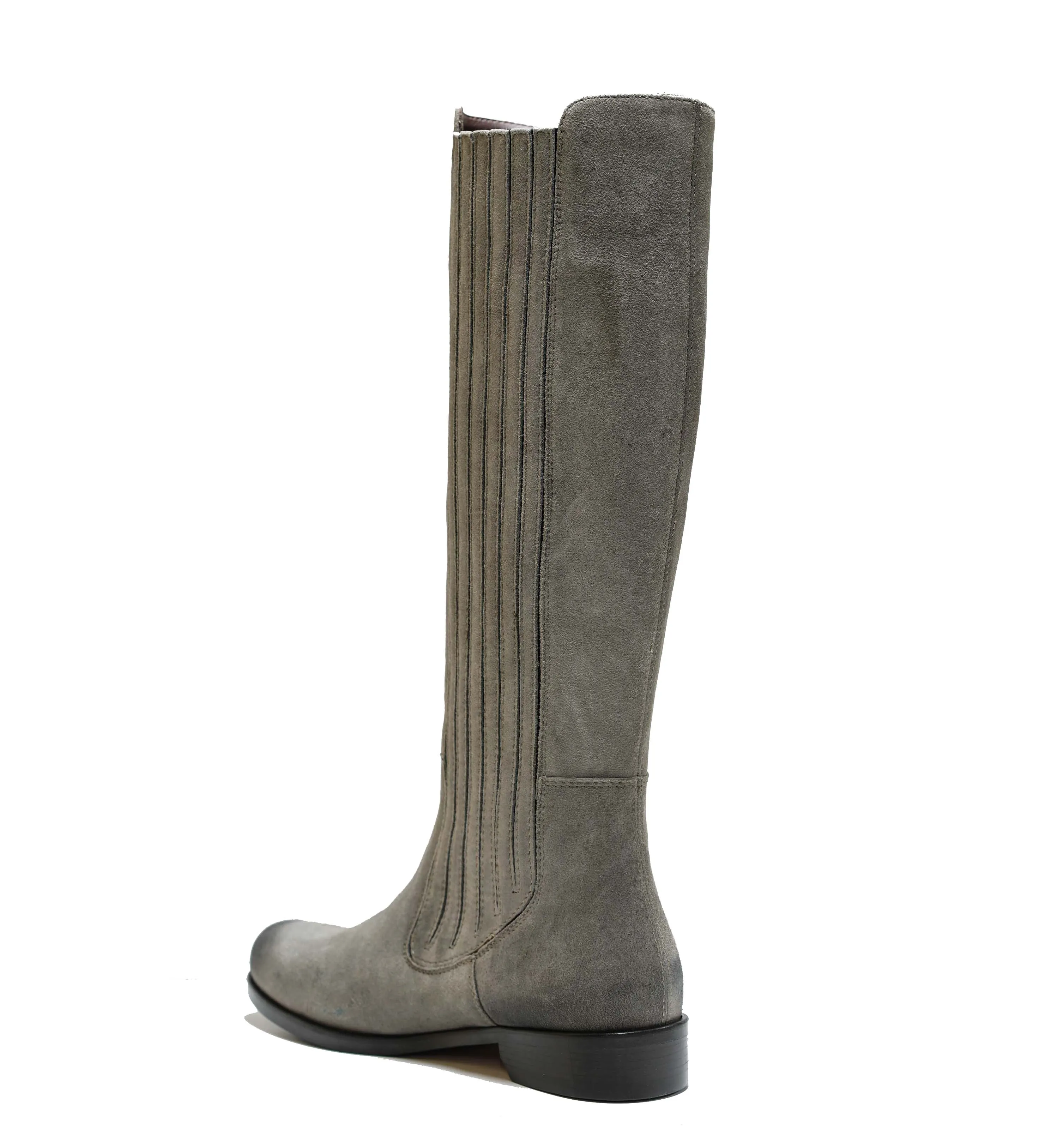 Bruno Magli Women's Grey Suede Elastic Boot Almsee
