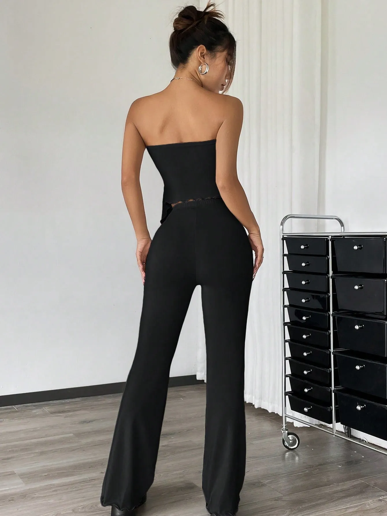 Conjunto de dos piezas asimétrico para mujer en Cherry Vibes