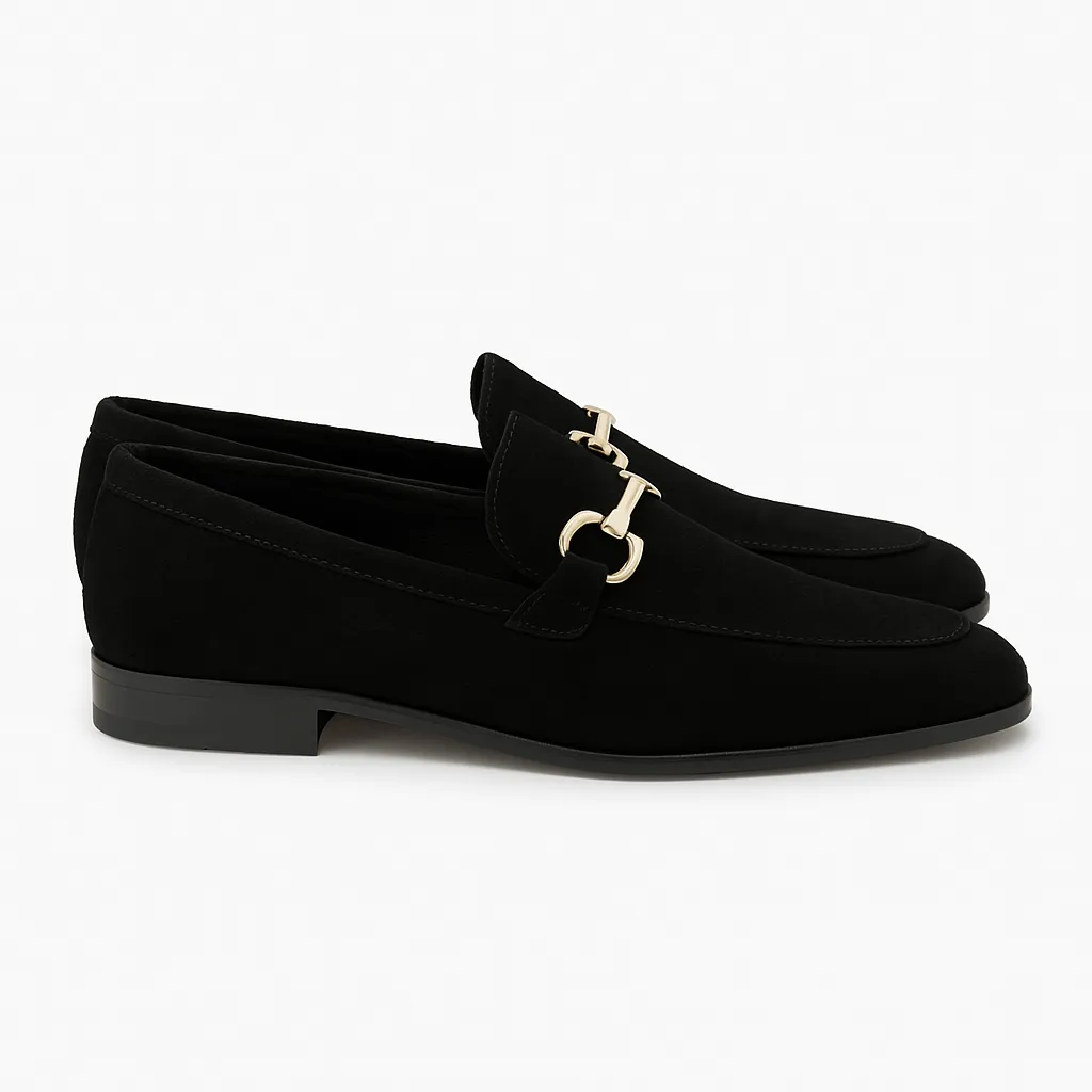 Domoir | Men's Suede Horsebit Loafers