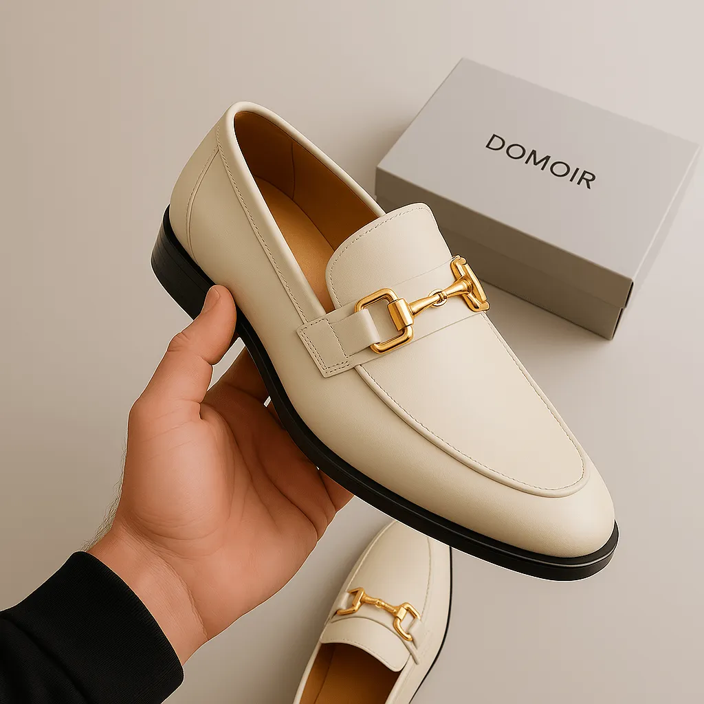 Domoir | Suede Horsebit Loafers – Almond Toe