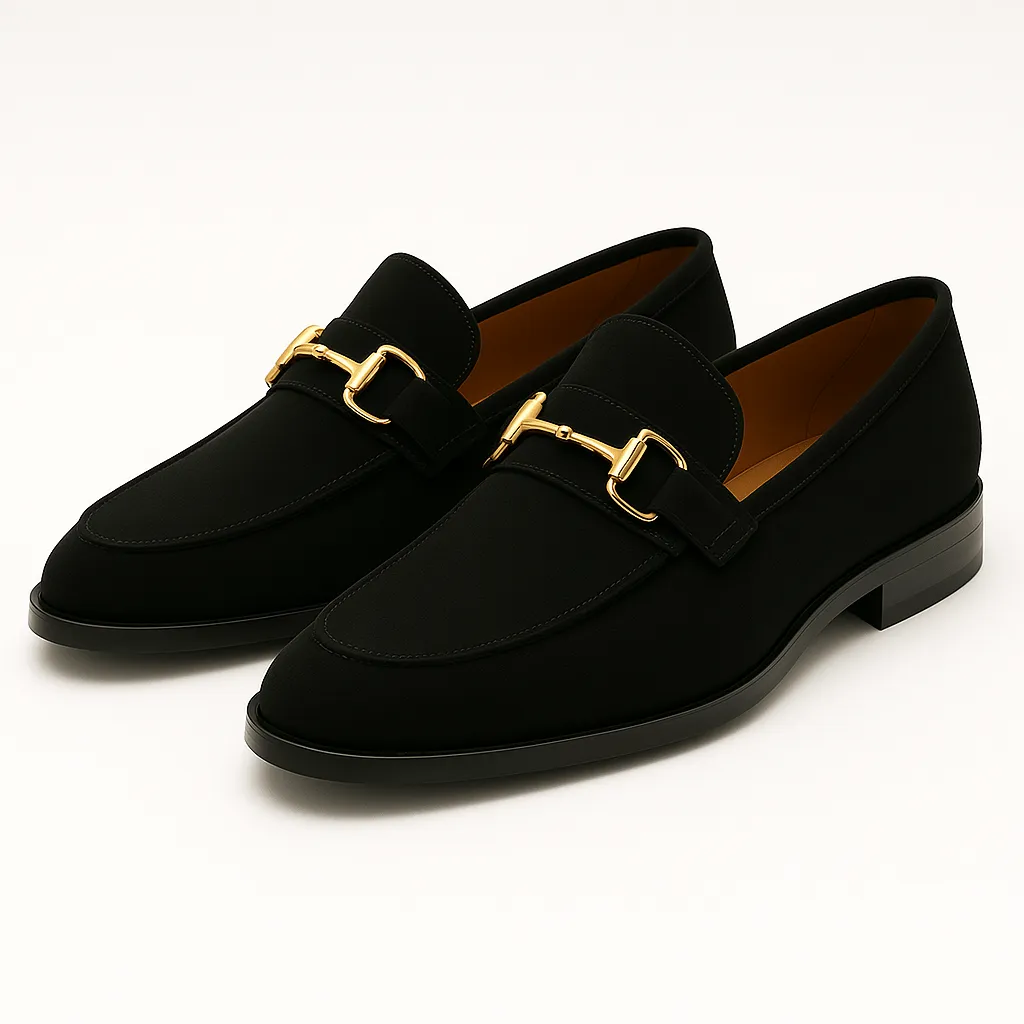 Domoir | Suede Horsebit Loafers – Almond Toe