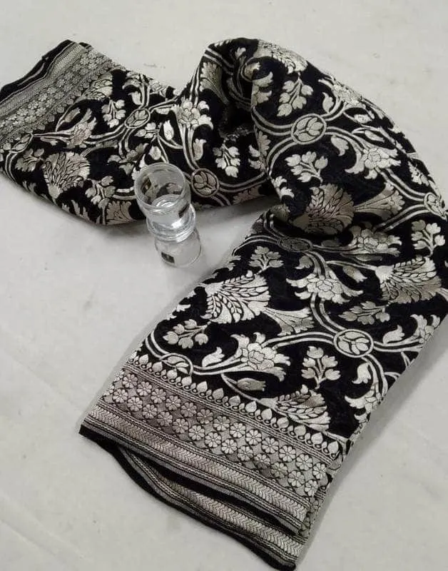 Exclusive Banarasi Chiffon Khaddi Georgette Silk Saree