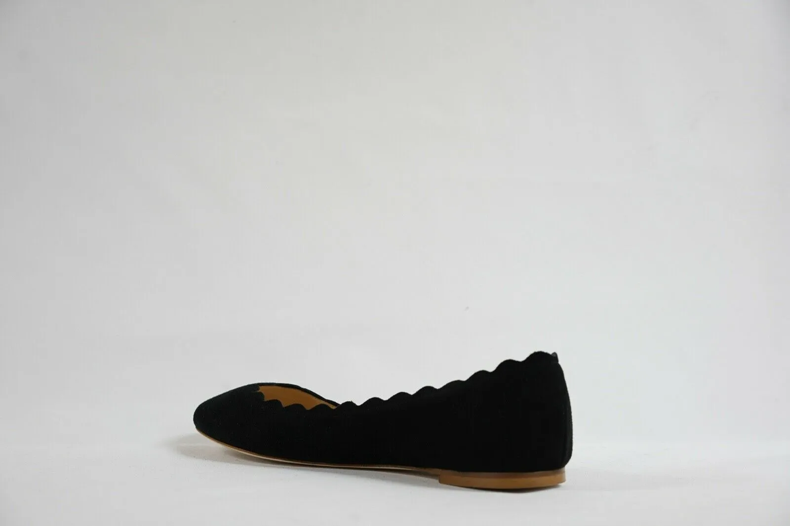 Fabio Rusconi Women's Suede Black Ballerina Flat Shoe S1795  LAST PAIR Size 35