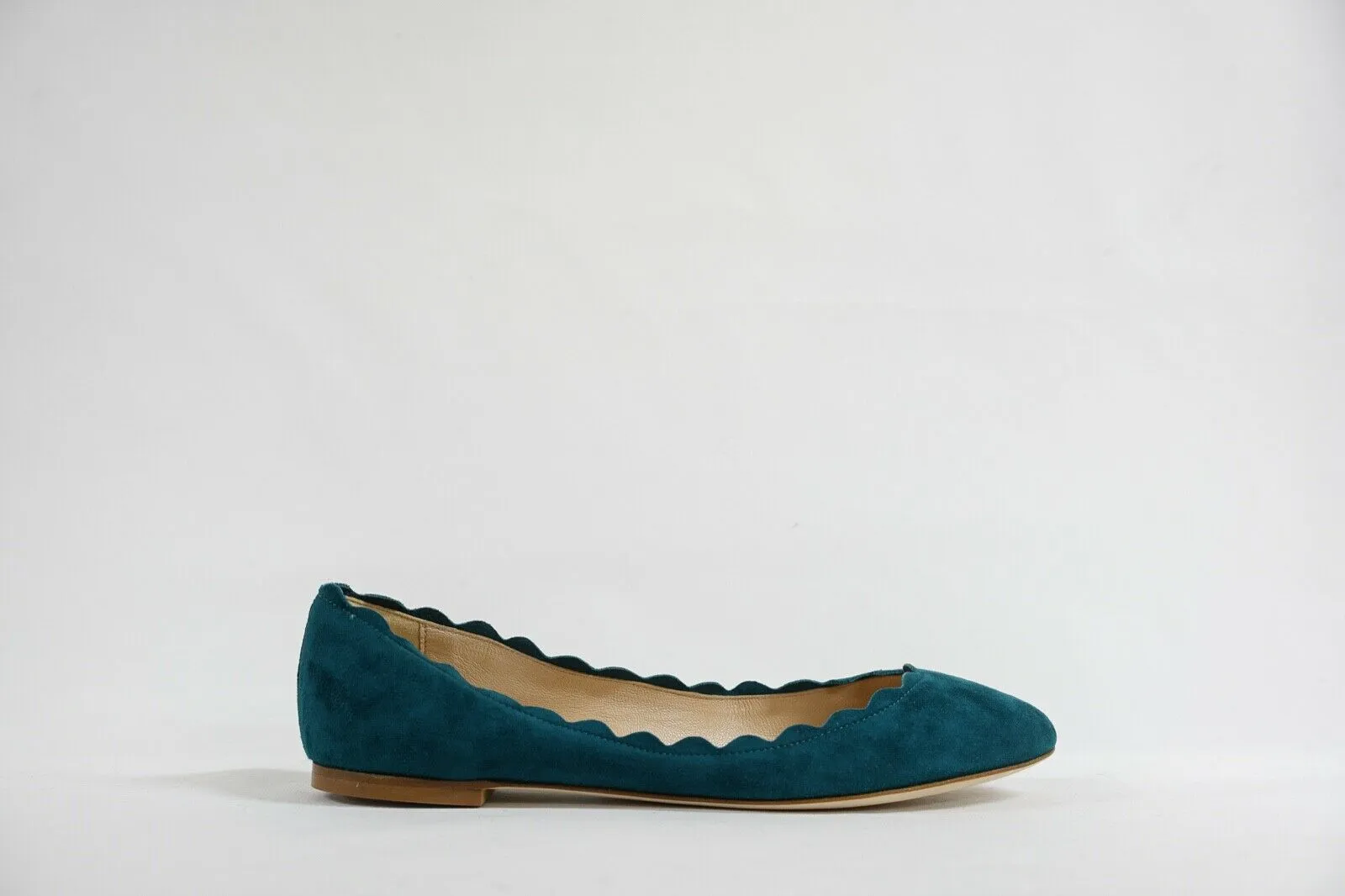 Fabio Rusconi Women's Suede Teal Ballerina Flat Shoe S1795