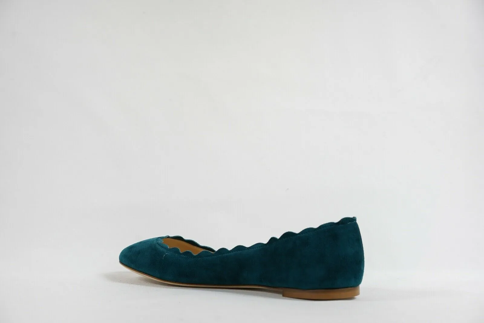 Fabio Rusconi Women's Suede Teal Ballerina Flat Shoe S1795