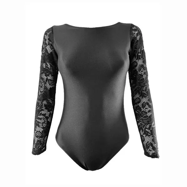 Flexuous Cora Lace Sleeve Leotard