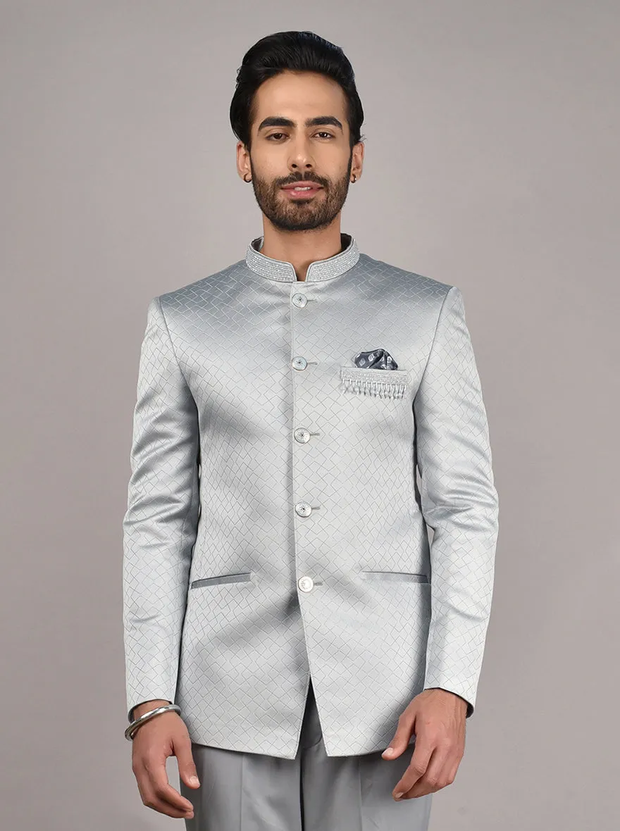 Grey Jodhpuri Suit | JadeBlue