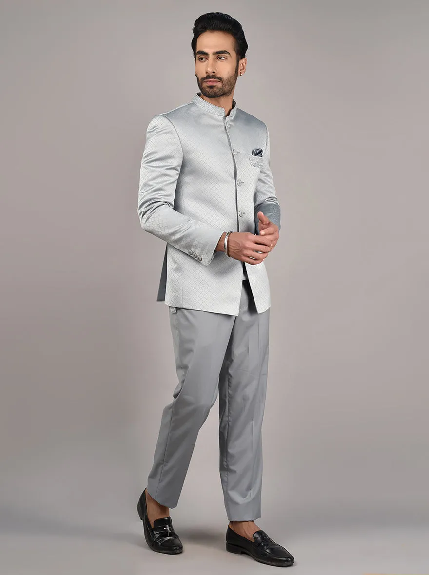 Grey Jodhpuri Suit | JadeBlue