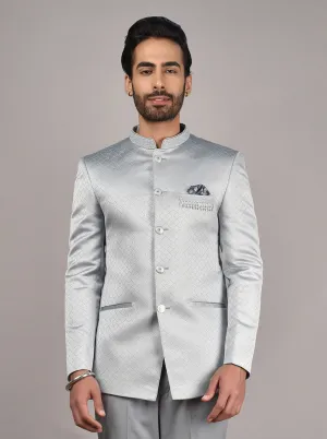 Grey Jodhpuri Suit | JadeBlue