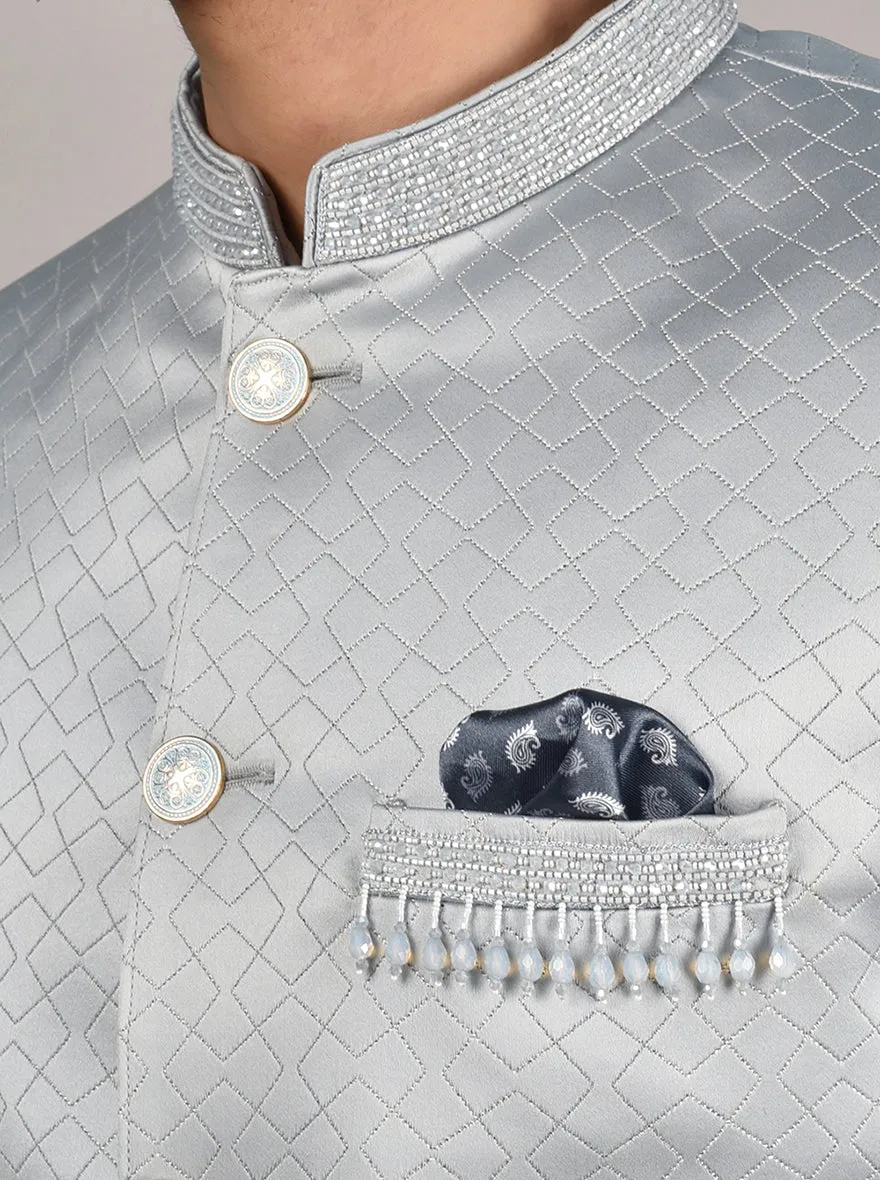 Grey Jodhpuri Suit | JadeBlue