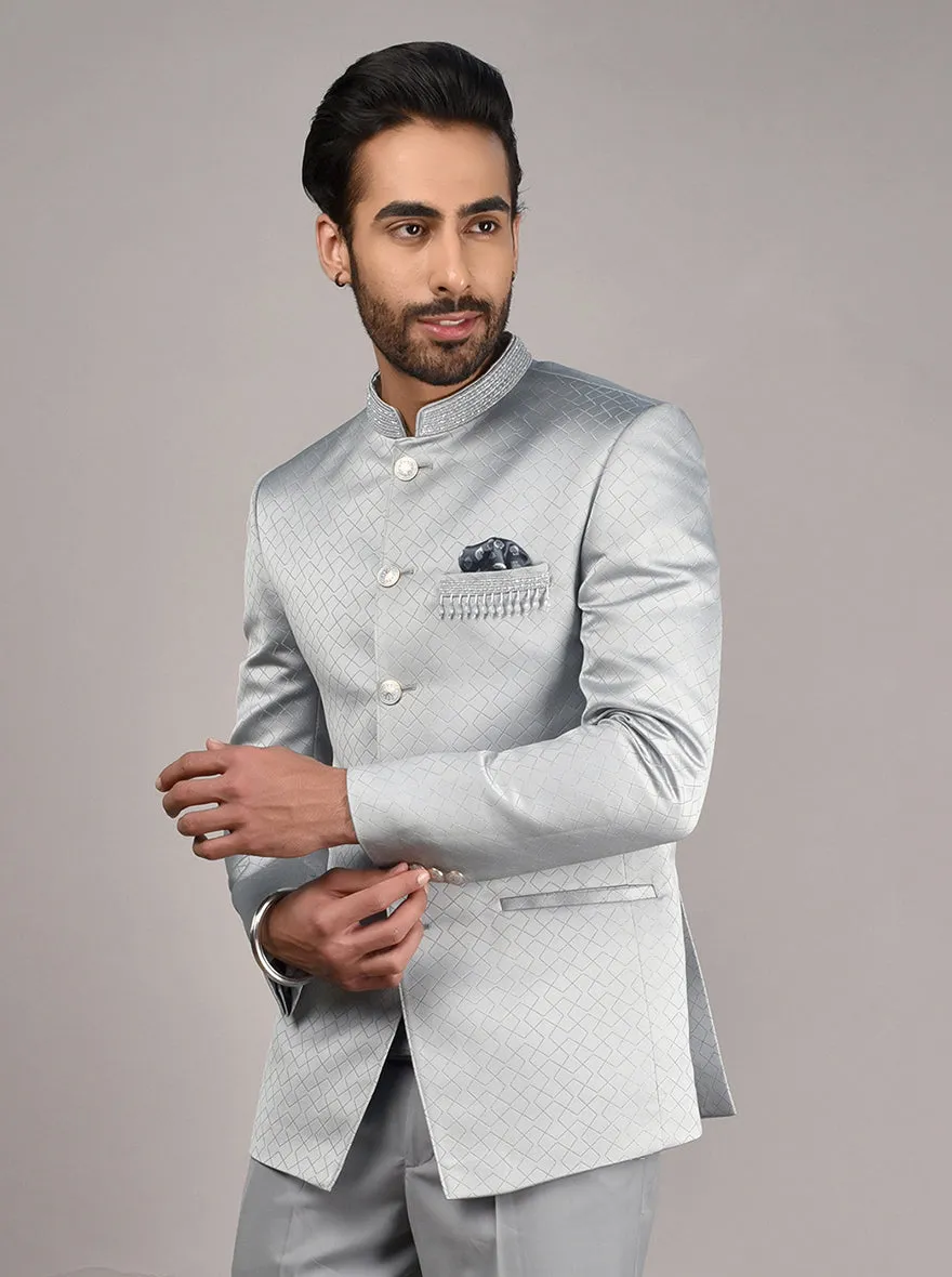 Grey Jodhpuri Suit | JadeBlue