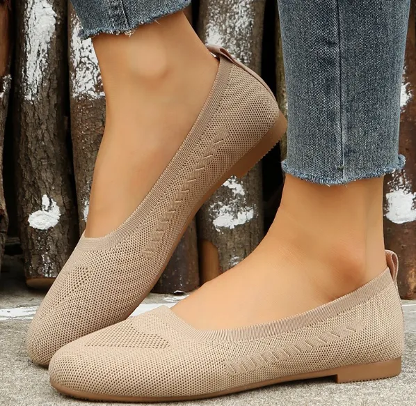 GS Flats | Comfortabele ademende flats met kleine hak voor dames