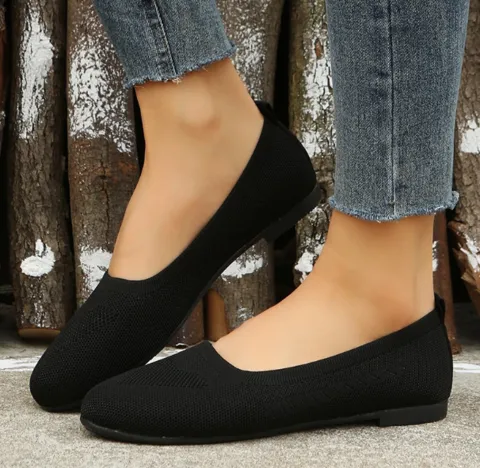GS Flats | Comfortabele ademende flats met kleine hak voor dames
