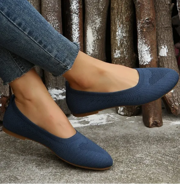 GS Flats | Comfortabele ademende flats met kleine hak voor dames