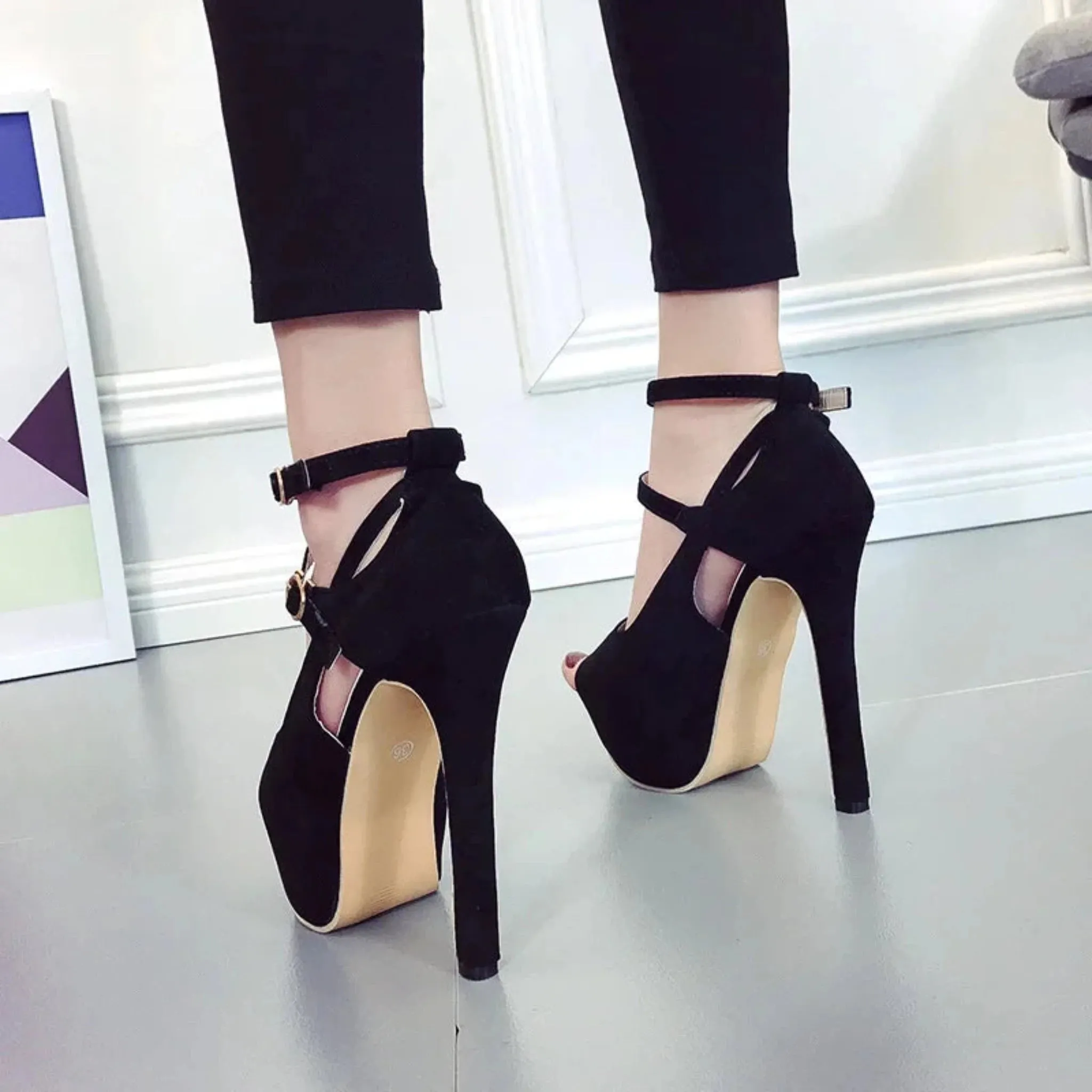 Handmade Faux Fur Men's Pump Stilettos