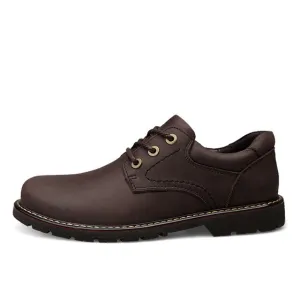 High Quality Fashion Comfortable Casual Shoes Lightweight Oxfords Men Shoes Genuine Leather Shoes Men Flats Hot Sale Men Shoes