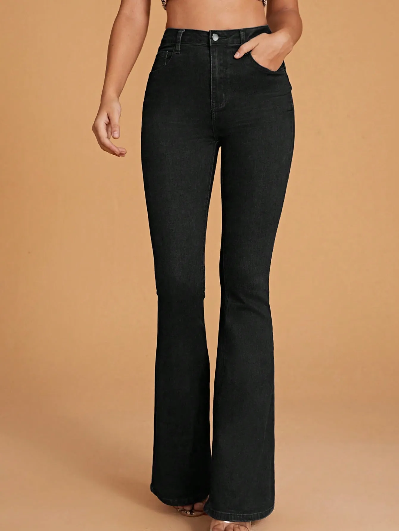 Jeans de Talle Alto Acampanados para Mujer  CR