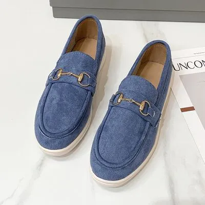 Lacie Metal Buckle Flat Sneakers
