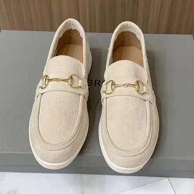 Lacie Metal Buckle Flat Sneakers