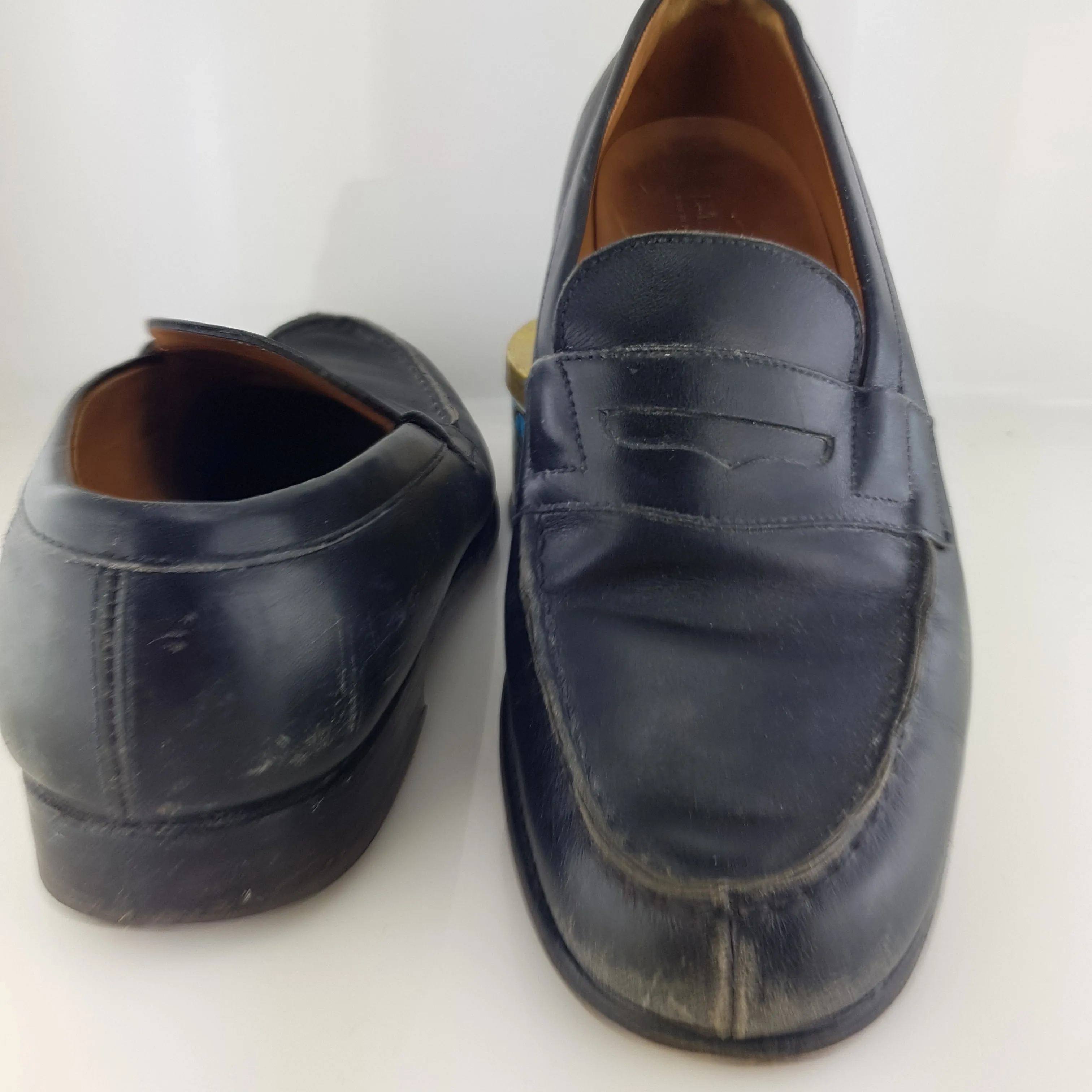 Leather loafers