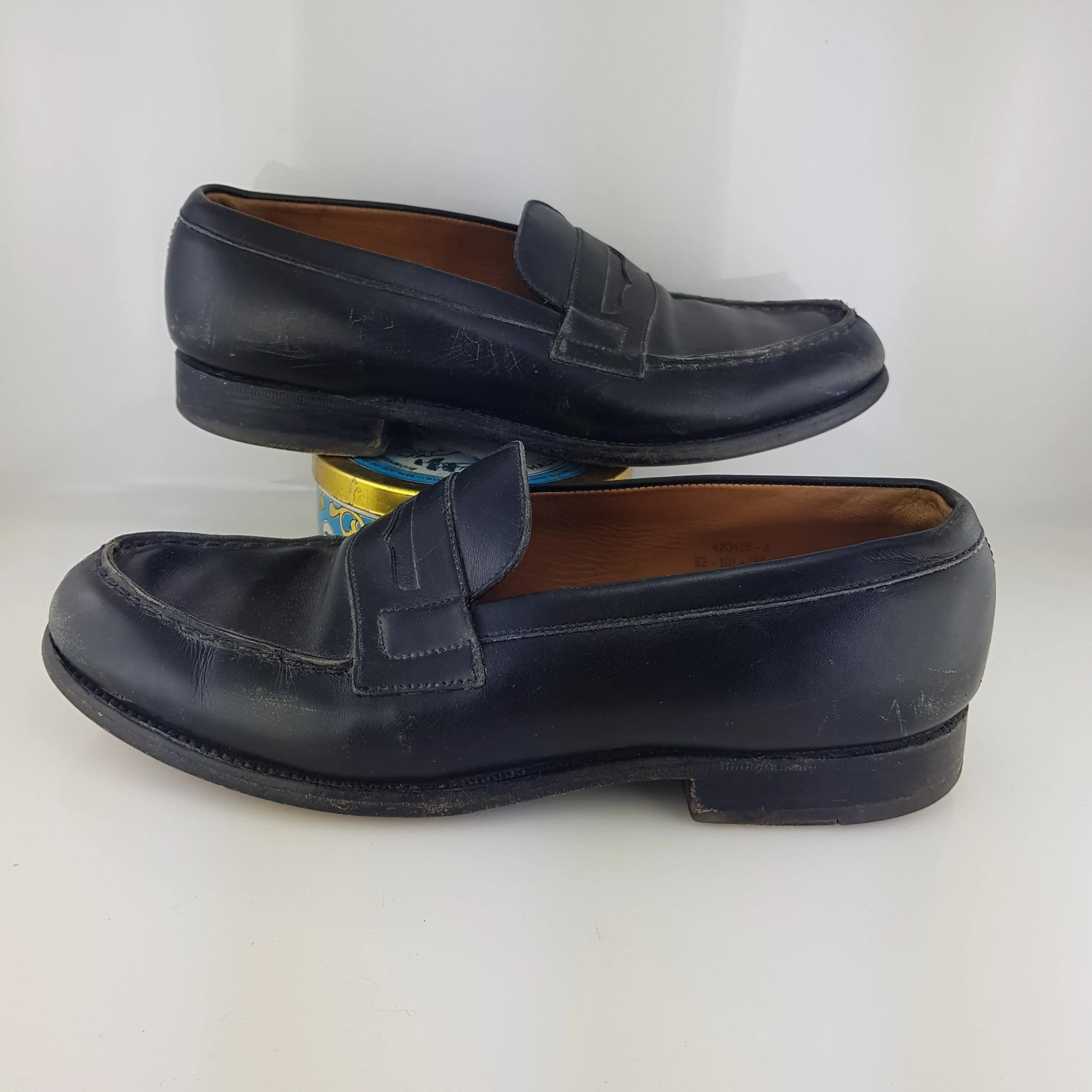 Leather loafers