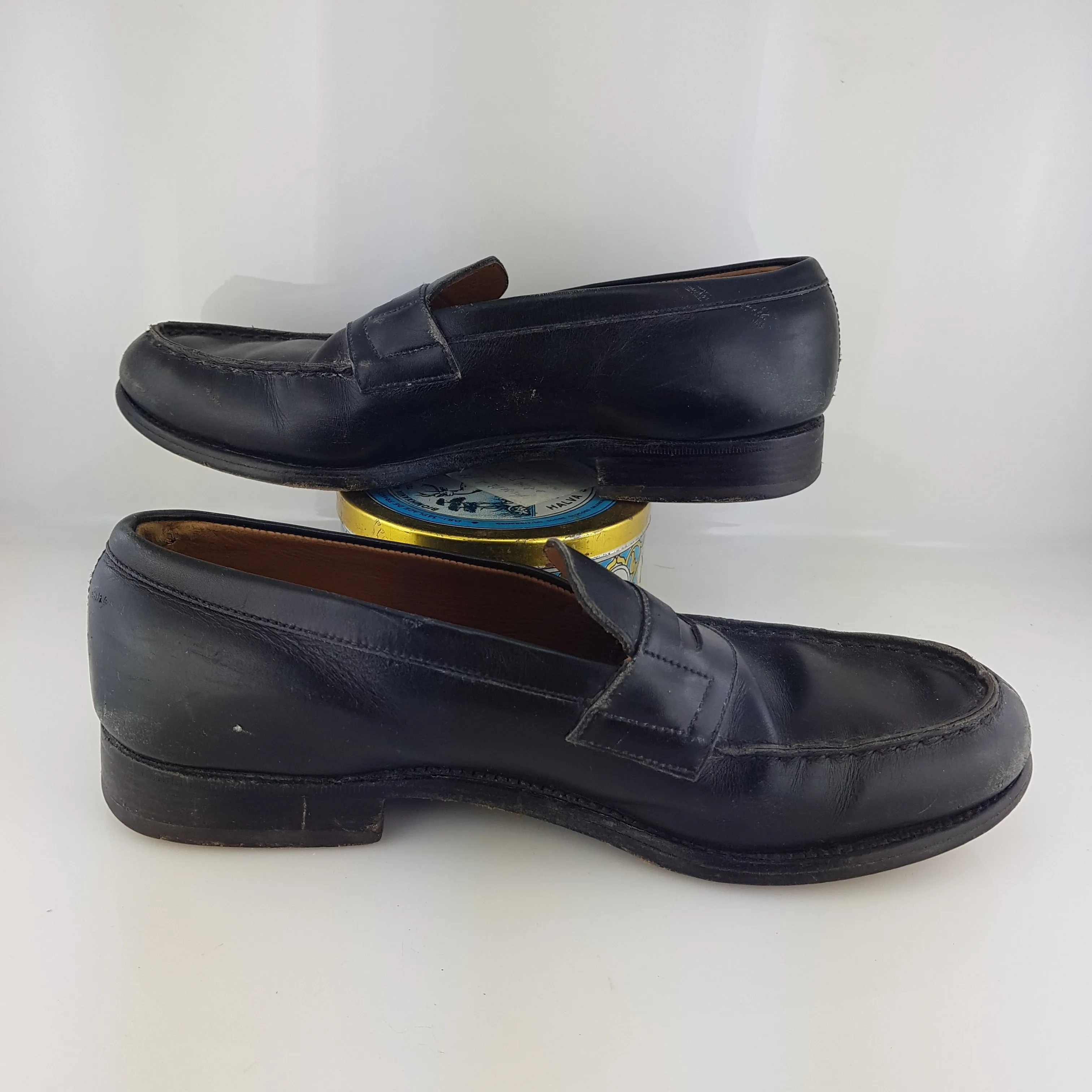 Leather loafers