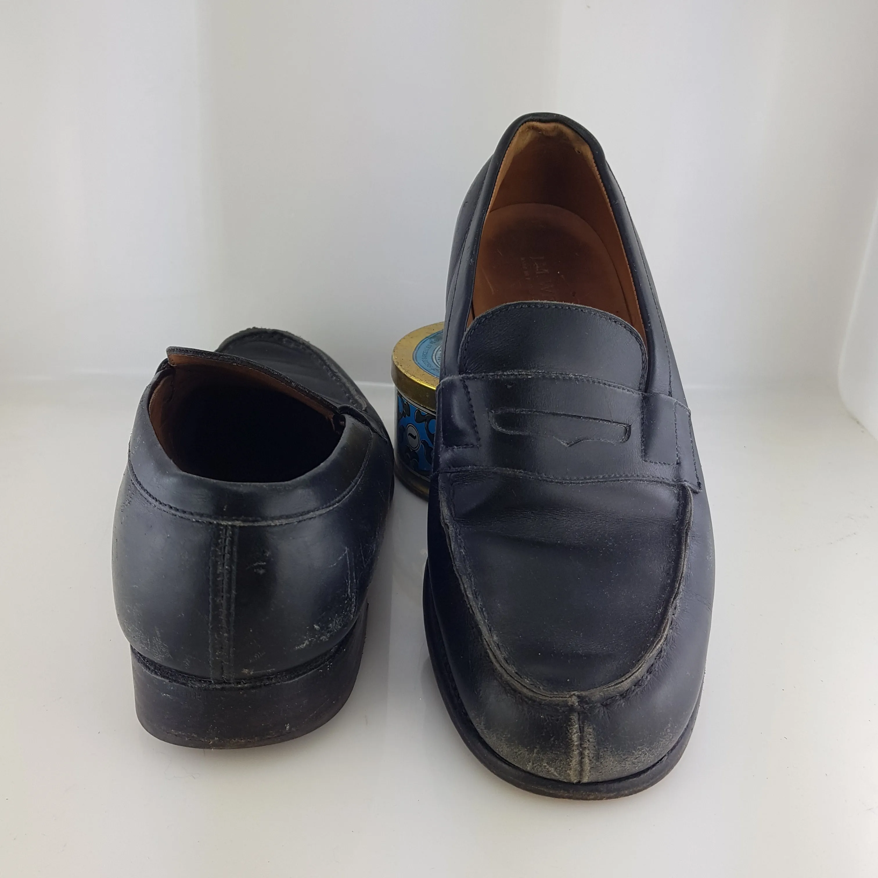 Leather loafers