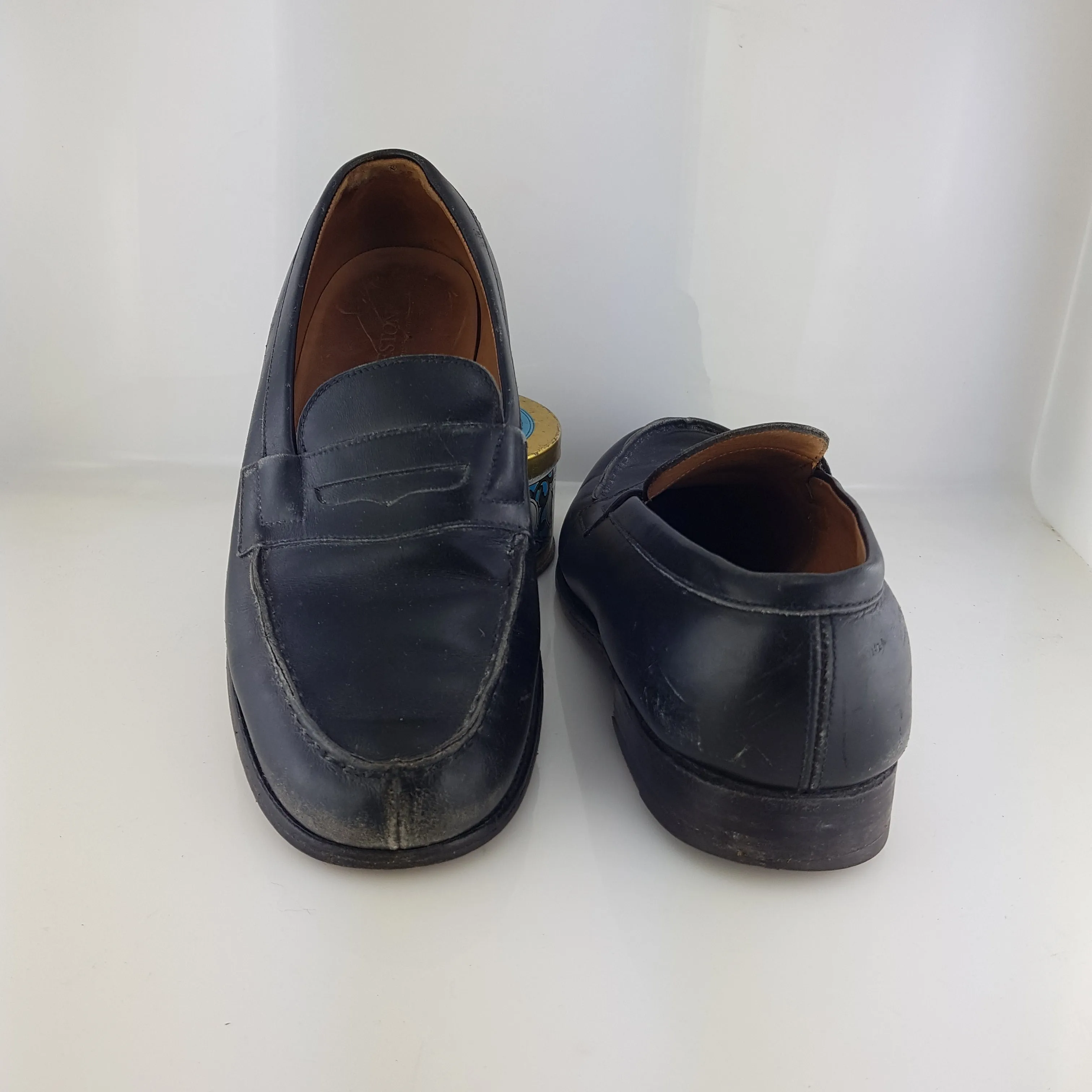 Leather loafers