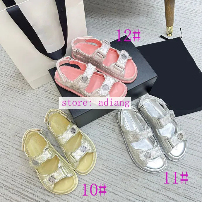 leather sandals vintage flats comfort Rubber sole women 2023 35-40 high quality