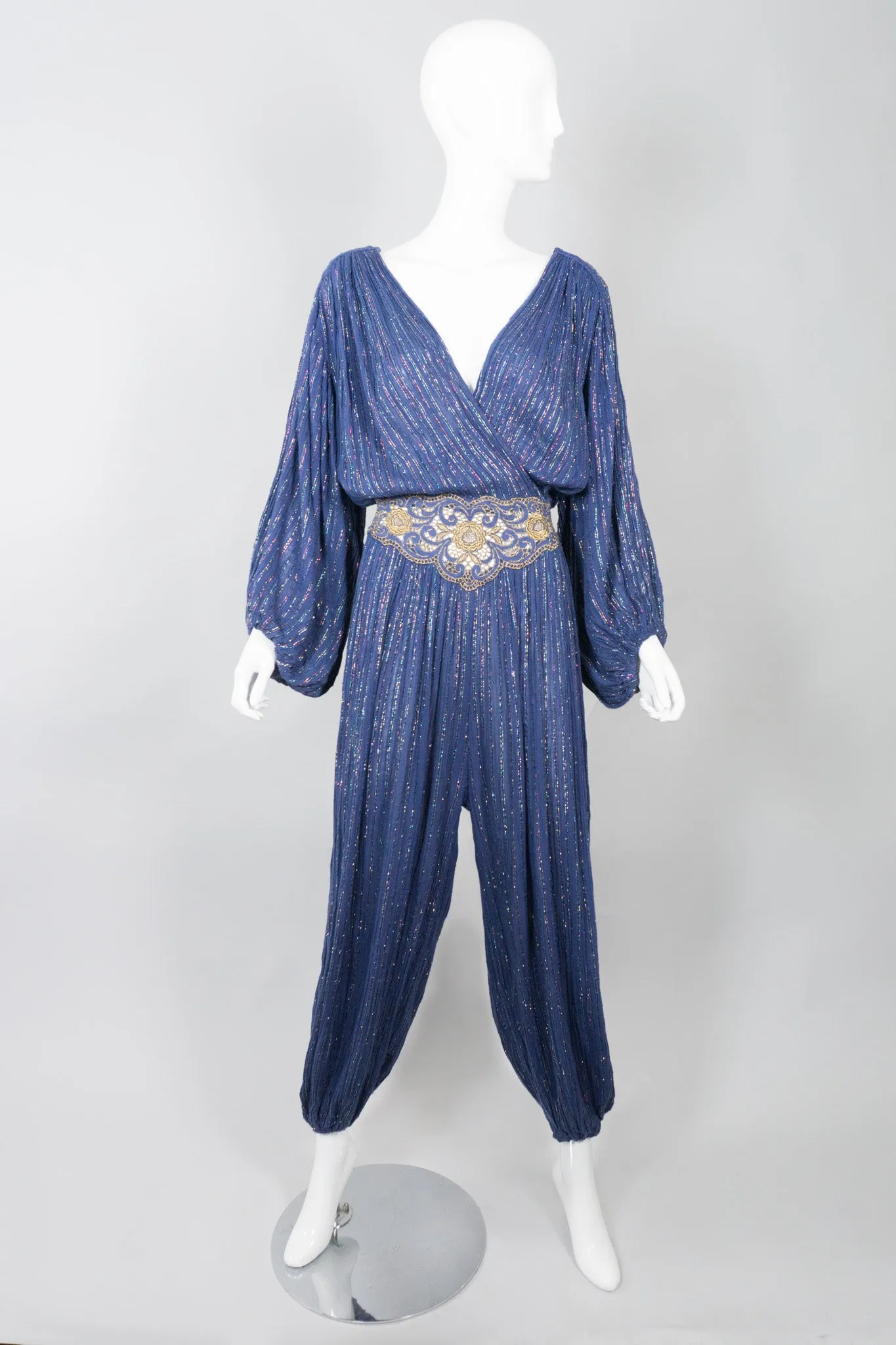 Metallic Rainbow Harem Jumpsuit