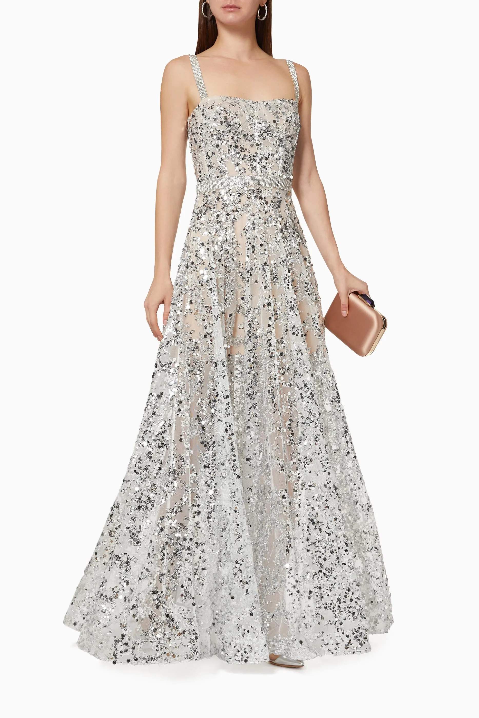 Midnight Silver Gown