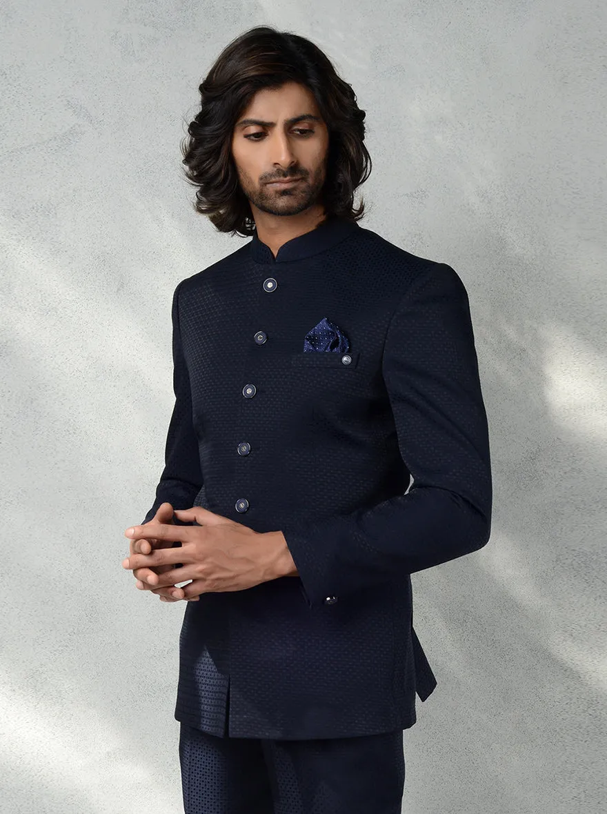 Navy Blue Jodhpuri Suit | JadeBlue