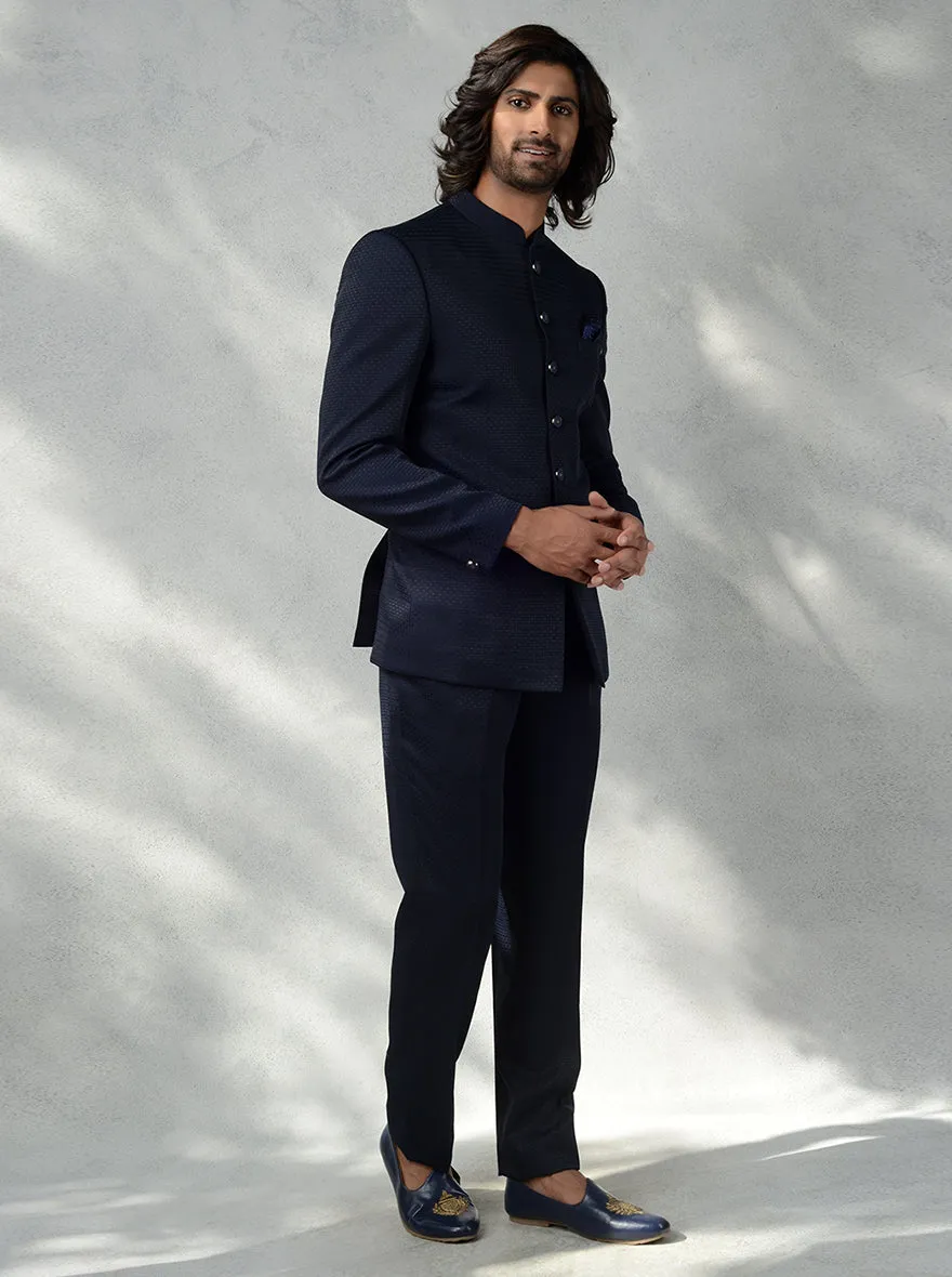 Navy Blue Jodhpuri Suit | JadeBlue