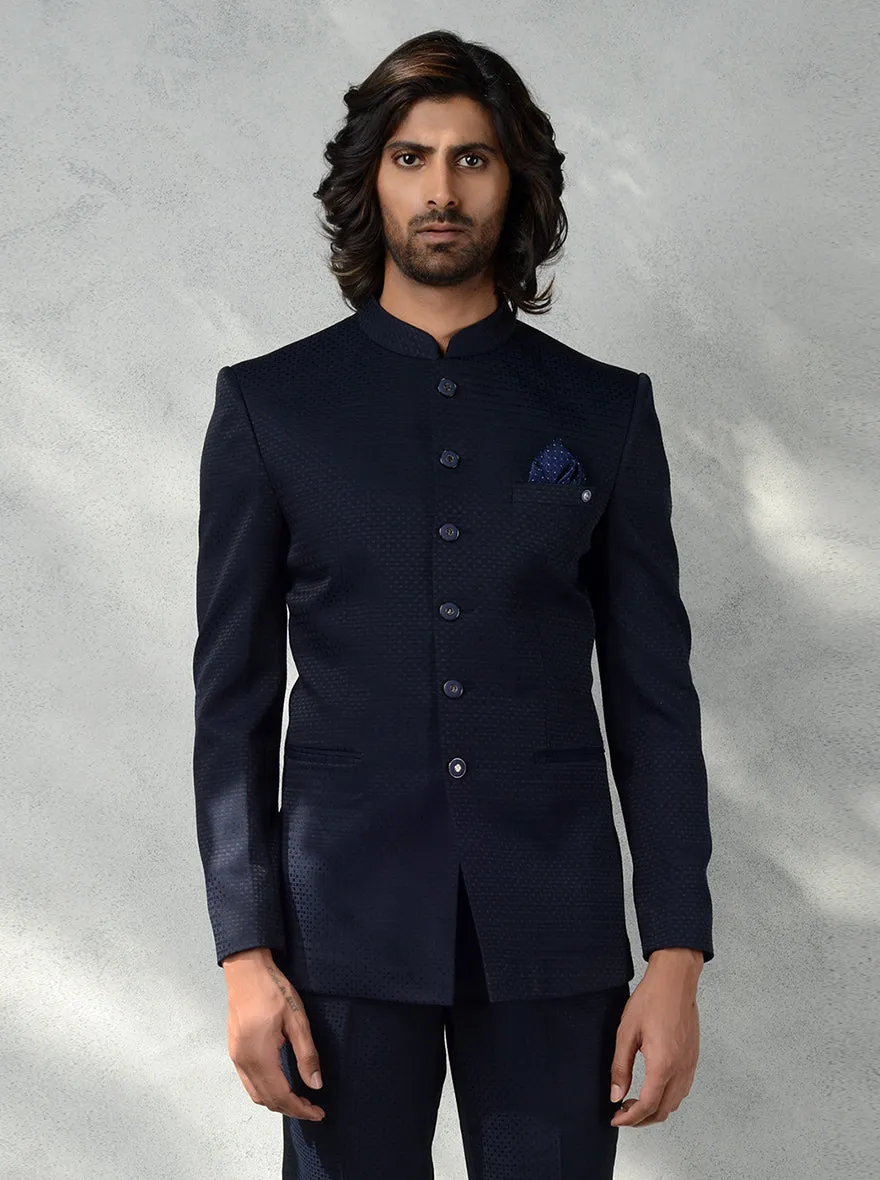 Navy Blue Jodhpuri Suit | JadeBlue