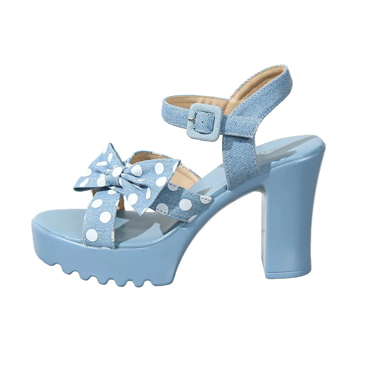 Open Toe Block Heels Sandals