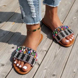 Open Toe Flats Sandals