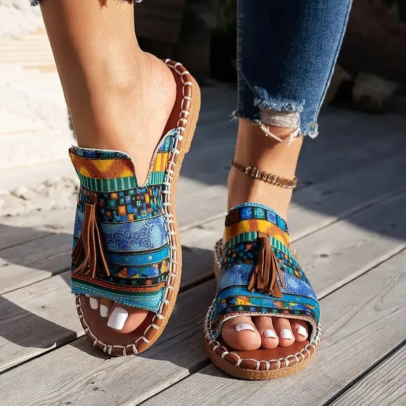 Open Toe Flats Sandals
