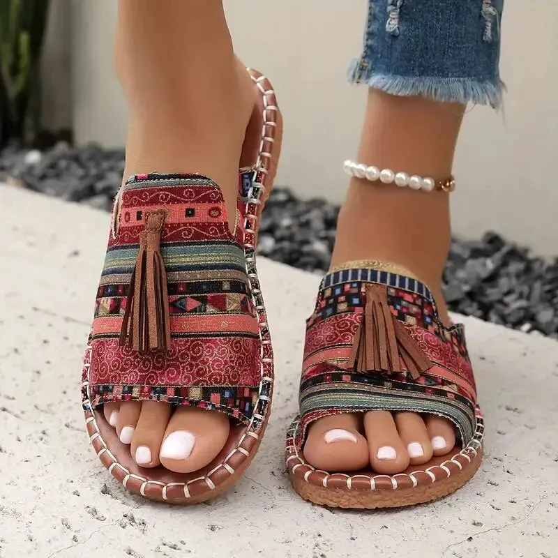 Open Toe Flats Sandals