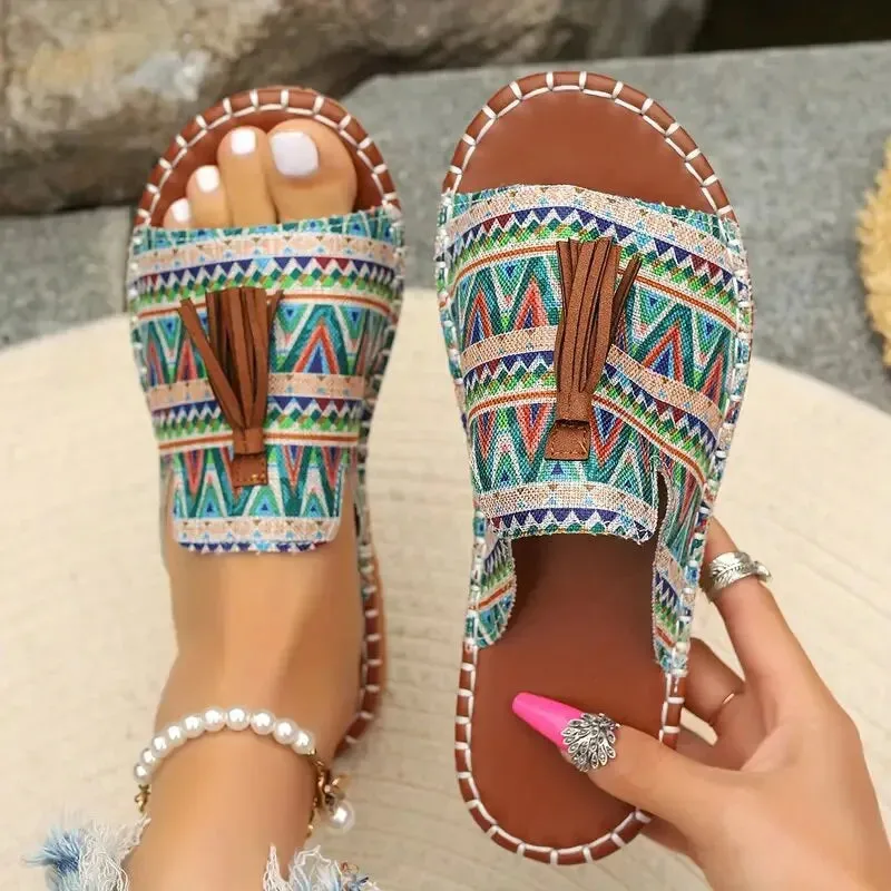 Open Toe Flats Sandals
