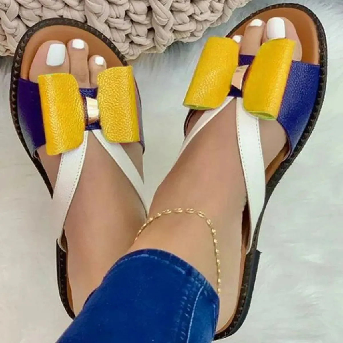 Open Toe Flats Sandals
