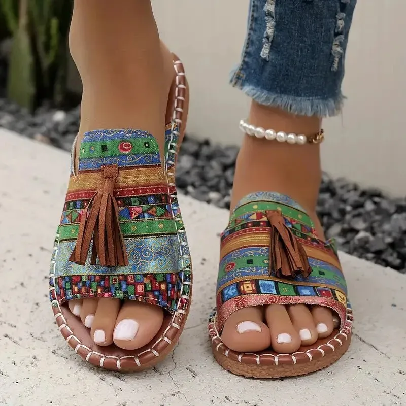 Open Toe Flats Sandals