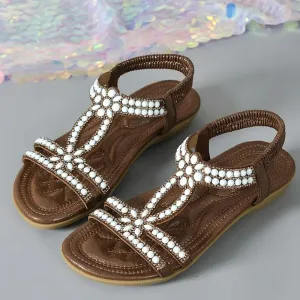 Open Toe Flats Sandals